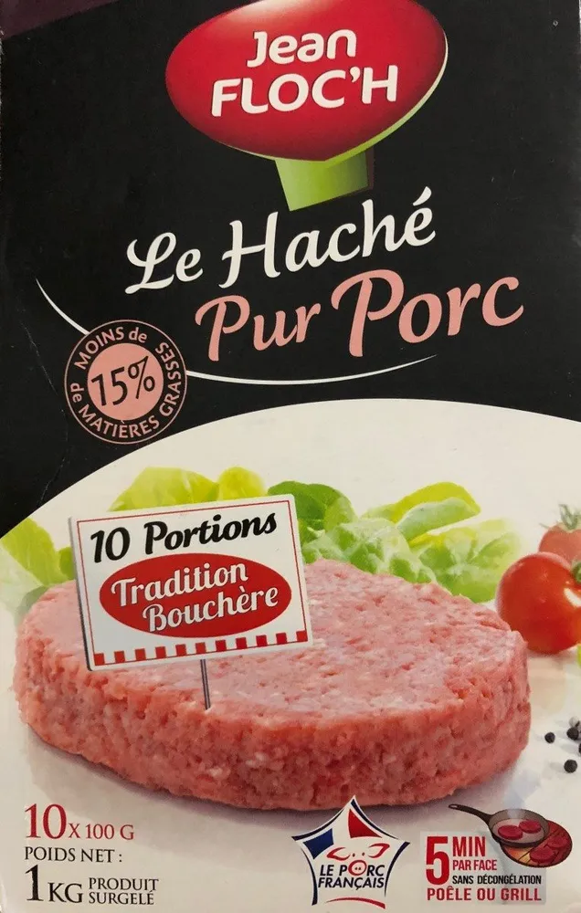 Le haché pur porc