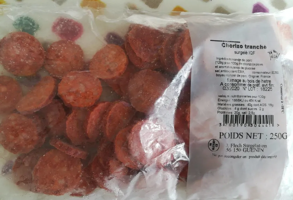 Chorizo tranché