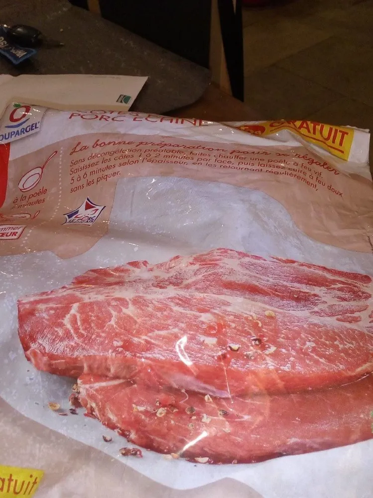 Côte de porc échine