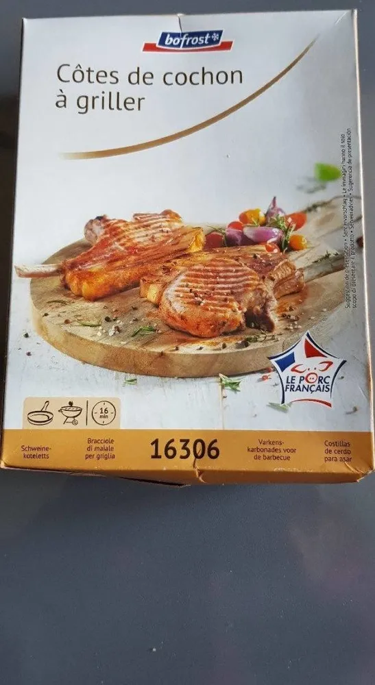 Côtes de cochon à griller