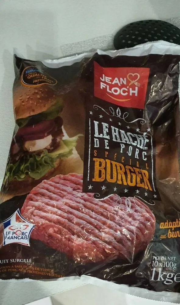 Le haché de porc spécial burger