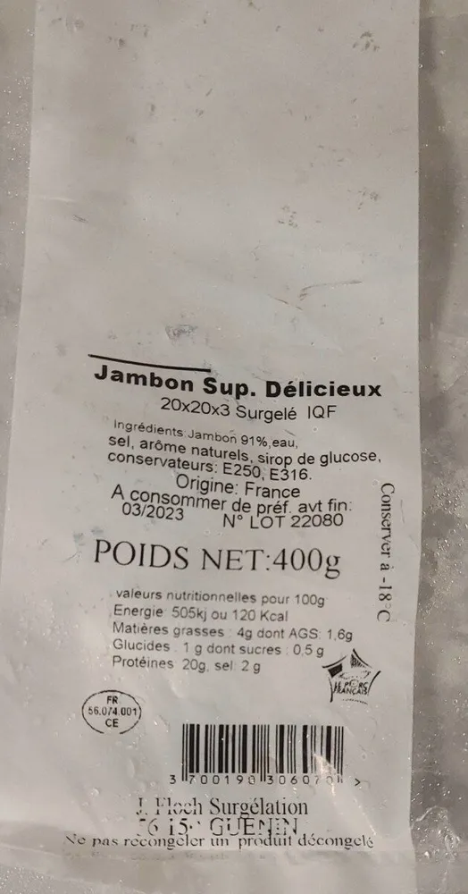Jambon sup delicieux
