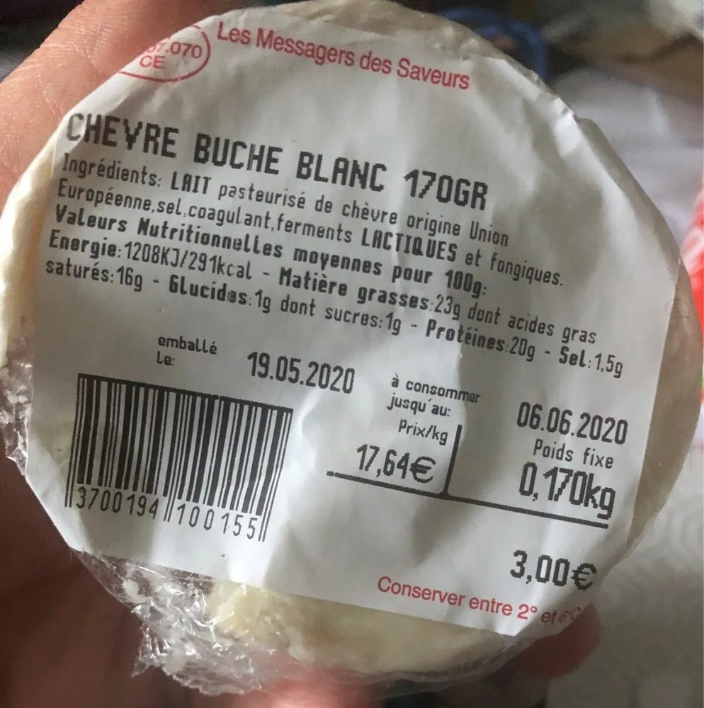 Chevre buche blanc