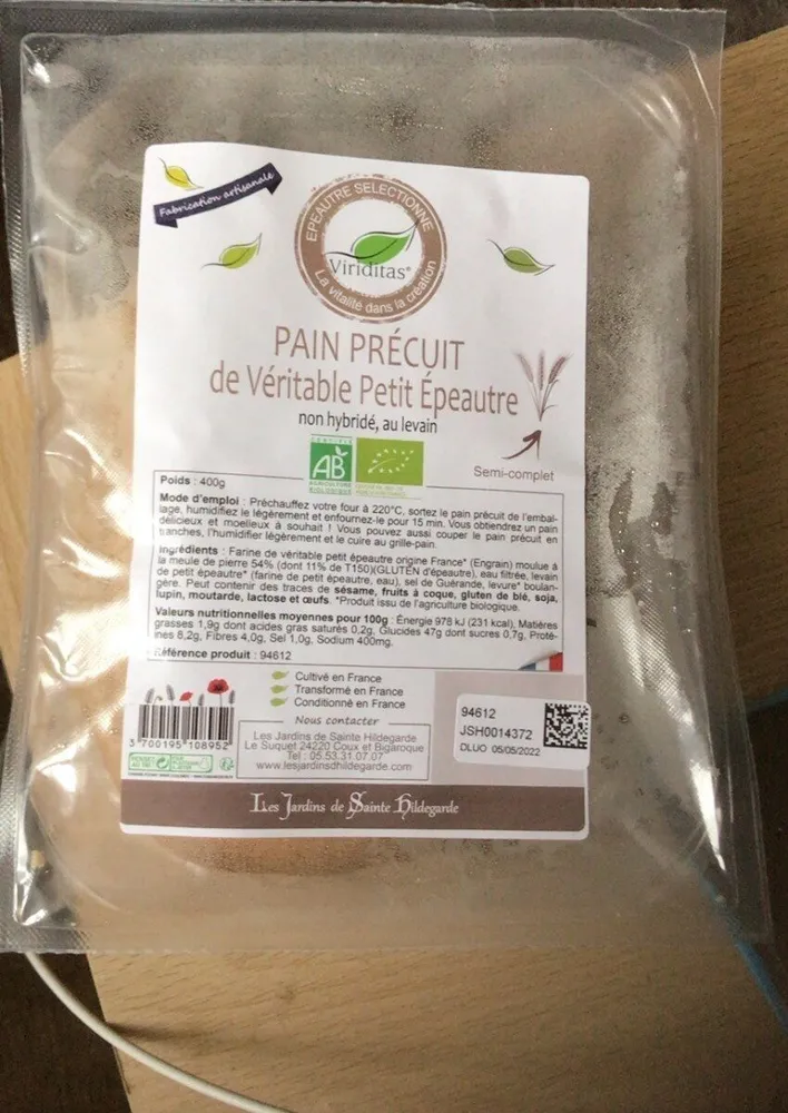 Pain précuit petit épeautre