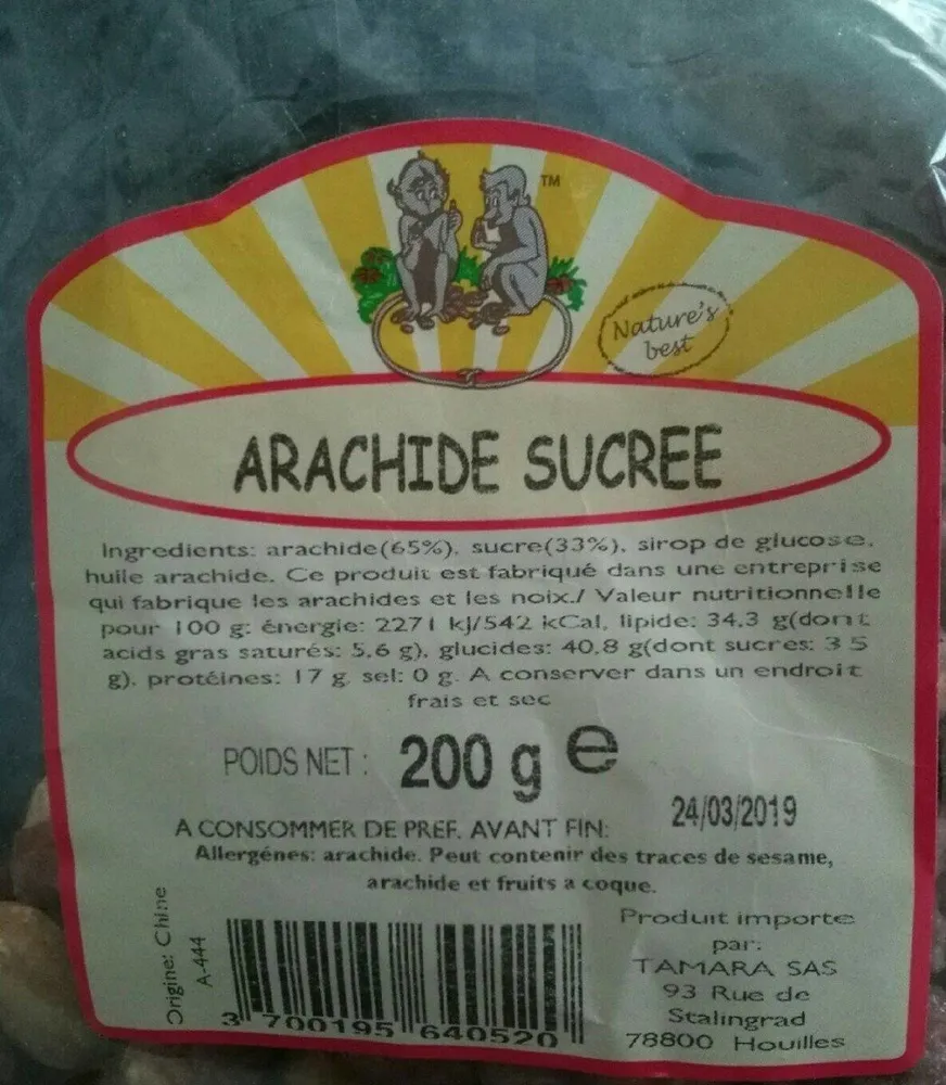 Arachide sucree