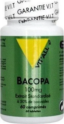 Bacopa 100MG - 60 Comprimés - Vitall+