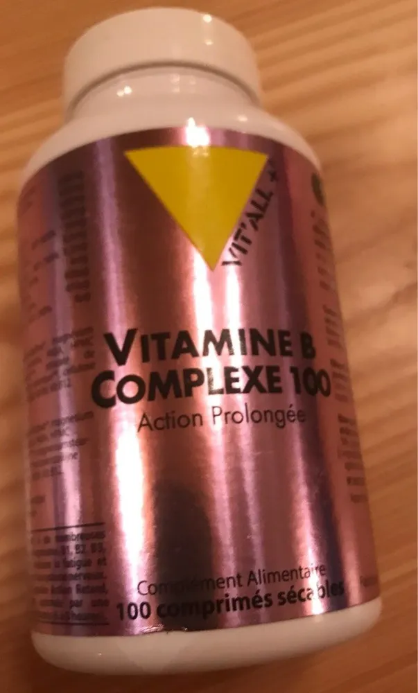 Vitamine B Complexe 100 - 100 Comprimés - Vitall+