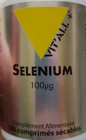 Selenium 100µG - 100 Comprimés - Vitall+