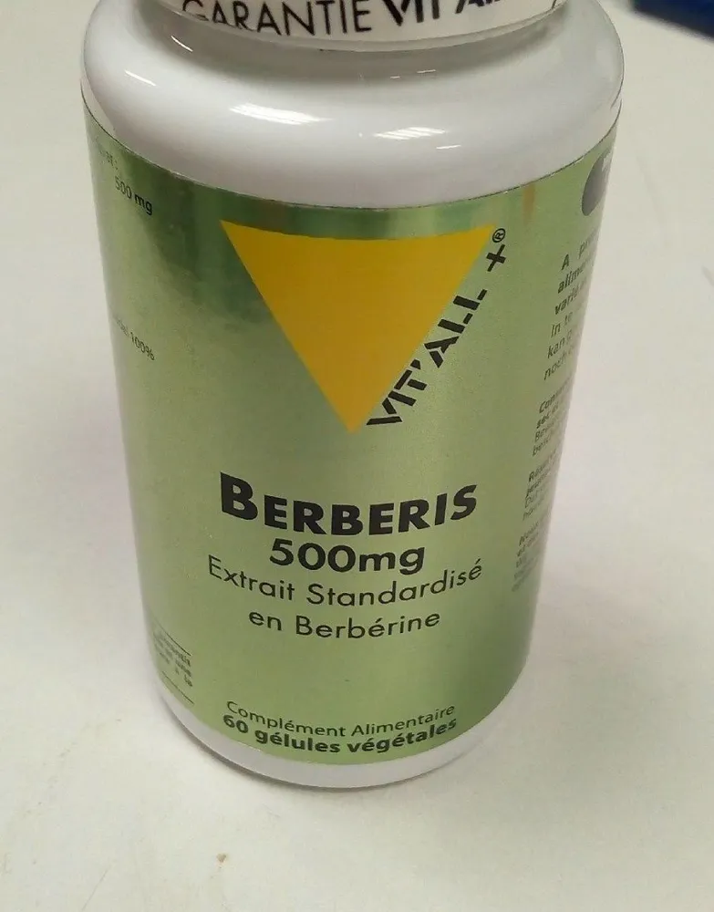 Berberis 500 MG Extrait Standardisé - 60 Gélules - Vitall+