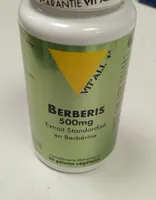Berberis 500 MG Extrait Standardisé - 60 Gélules - Vitall+