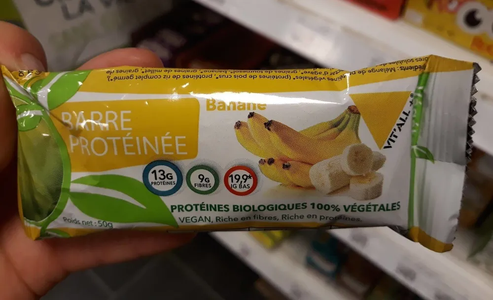 Barre protéinée banane