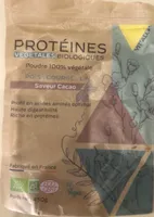 PROTÉINES VÉGÉTALES BIOLOGIQUES Poudre 100% végétale Saveur Cacao