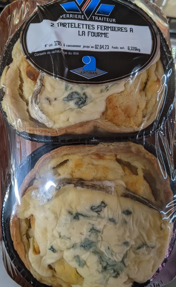 2 Tartelettes Fermières à la fourme