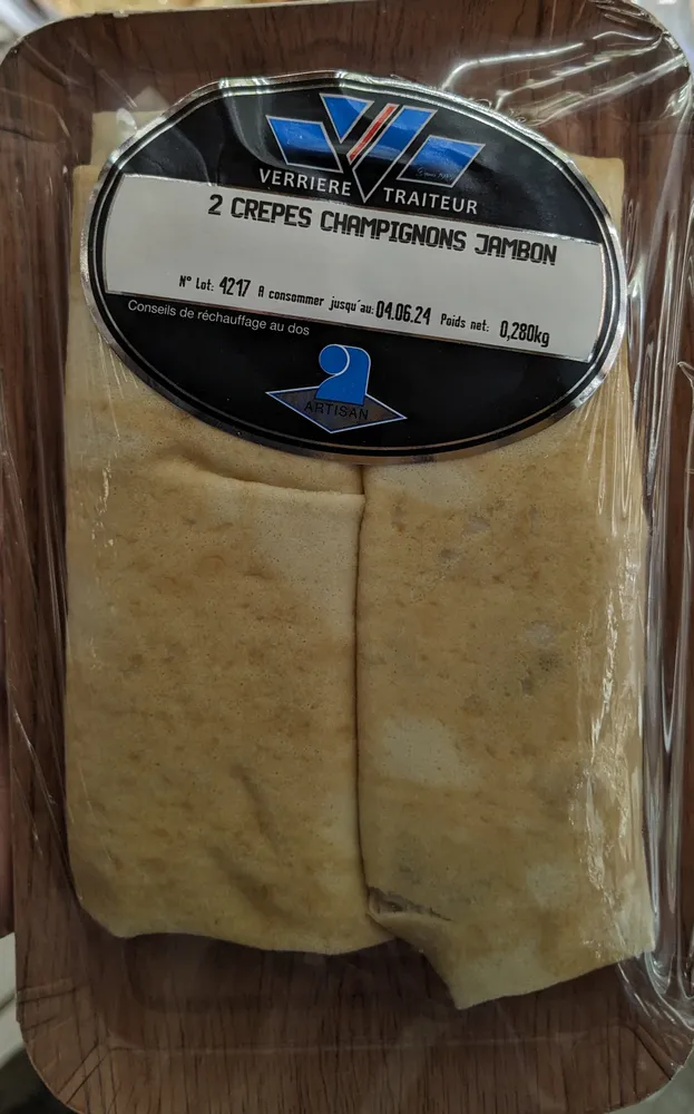 2 Crêpes champignons jambon