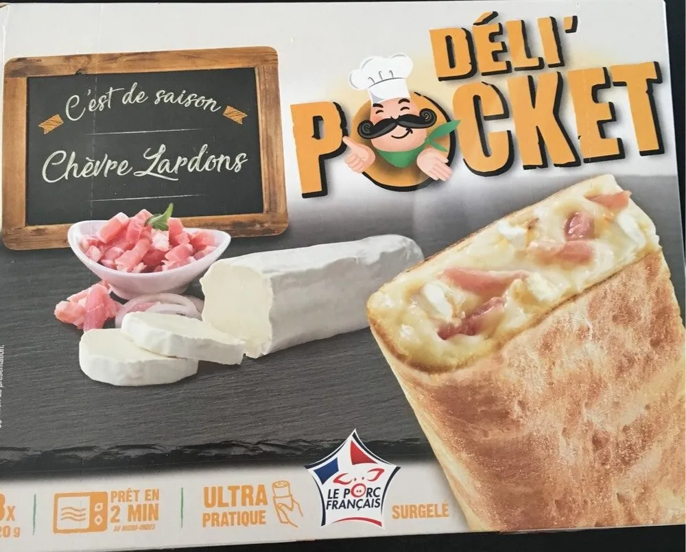 Deli pocket chèvre lardons