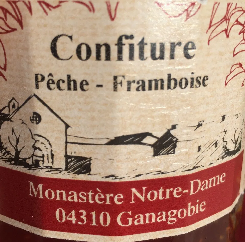 Confiture Pêche-Framboise