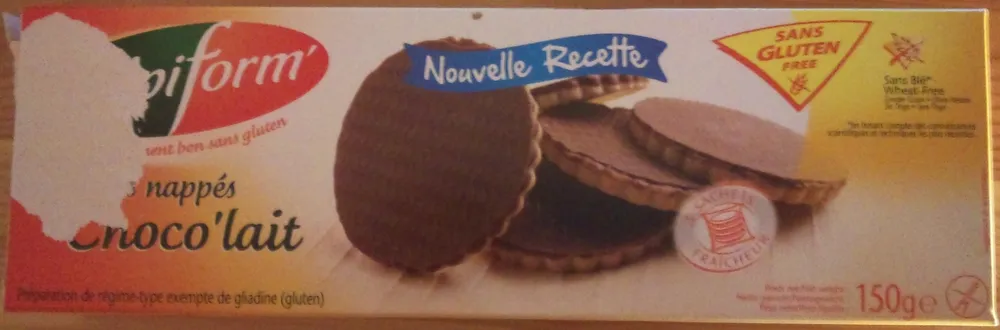 Biscuits nappés choco'lait