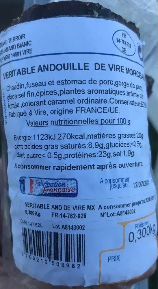 Véritable Andouille De Vire