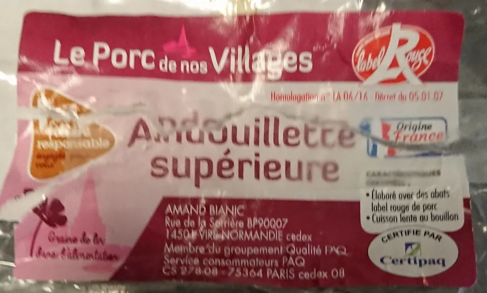 Andouillette supérieure label Rouge