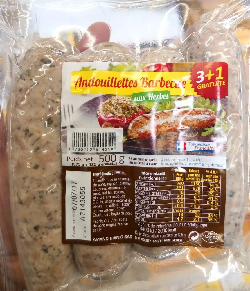 Andouillettes Barbecue aux Herbes