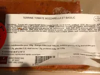 Terrine de timate mozzarella et basilic