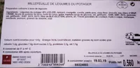 Millefeuille de légumes du potager