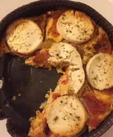 Clafoutis de tomate et fromage de chèvre