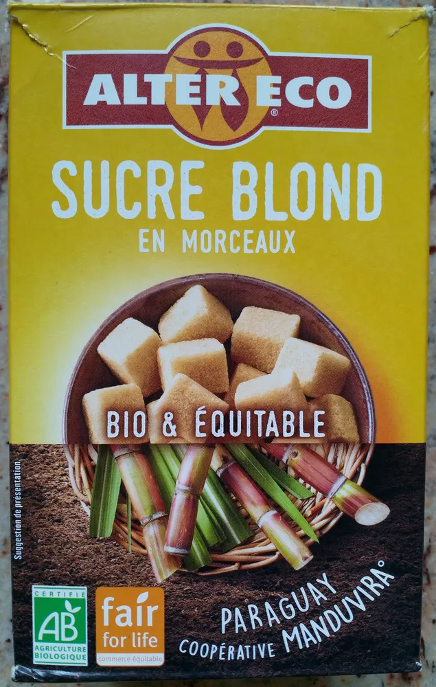 Sucre Blond en morceaux