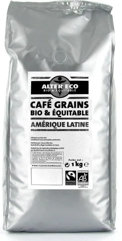 Café 1KG Amérique Latine En Grain Bio Et équitable