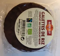 Galettes de riz complet au chocolat noir