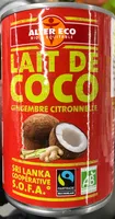 Lait de coco gingembre citronnelle
