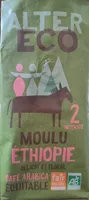 Café moulu bio et équitable d'Ethiopie pur arabica
