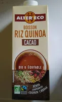 Boisson riz quinoa cacao