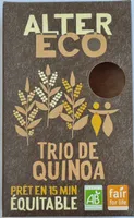 Trio de Quinoa blond rouge noir
