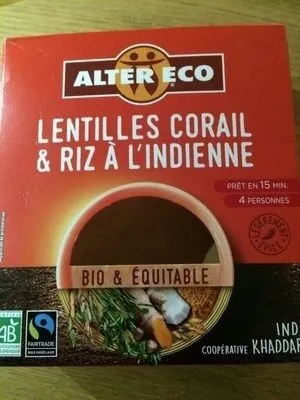 Lentilles corail et riz à l’indienne