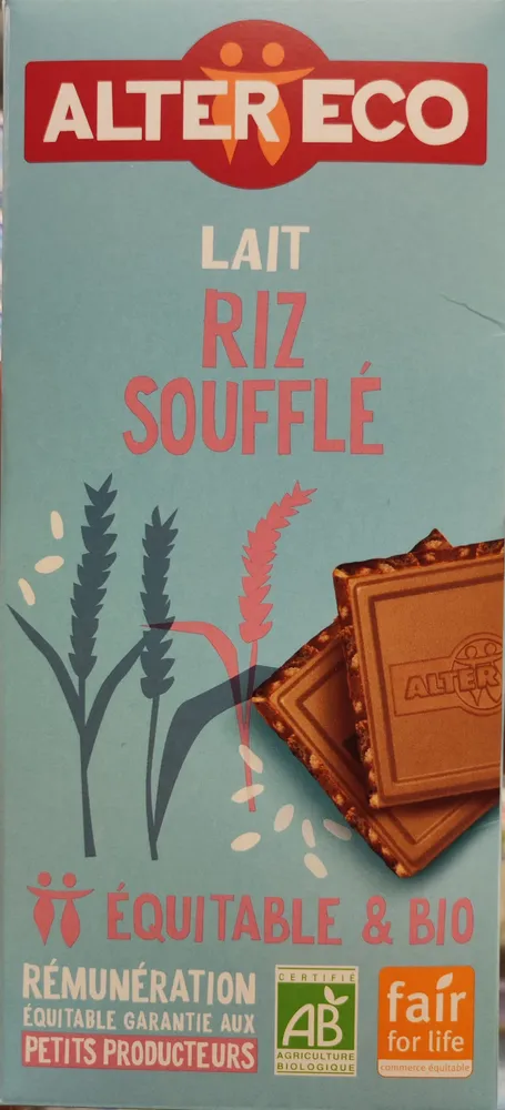 Lait riz soufflé croquant
