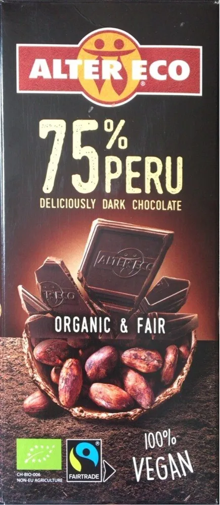 75% peru chocolate