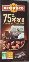 Chocolat 75% Pérou