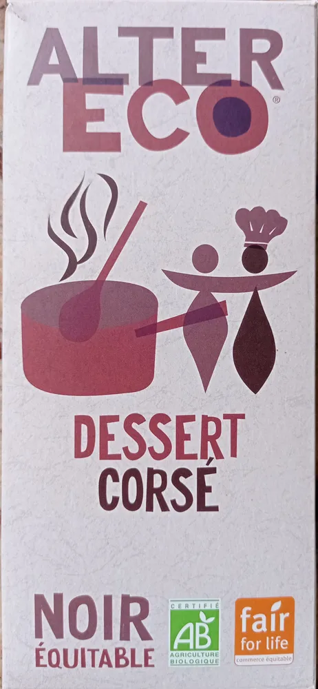 Chocolat dessert corse