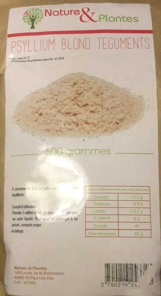 Psyllium blond téguments