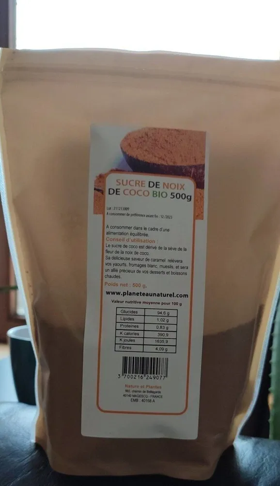 Sucre de noix de coco