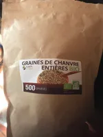 Graines de chanvre entieres bio