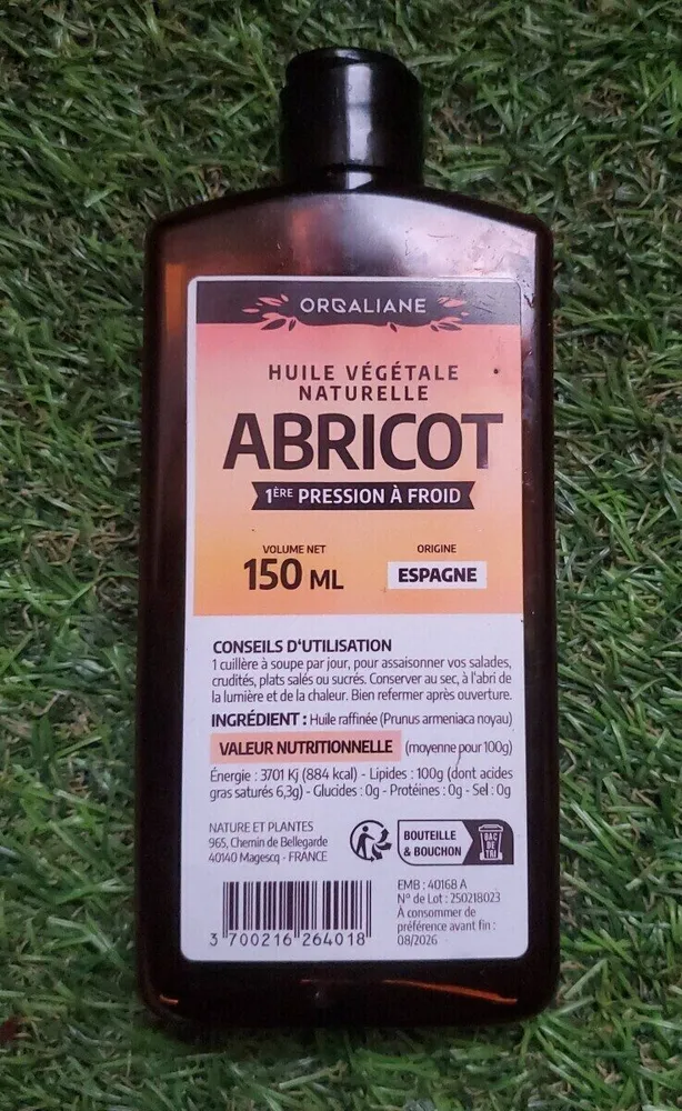 Huile végétale abricot