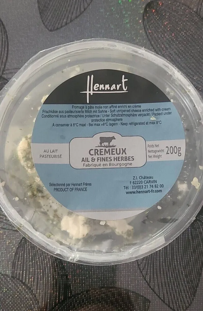 Crémeux ail et fines herbes