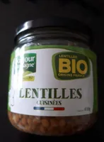 Lentilles cuisinees