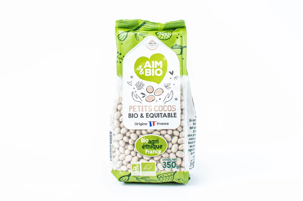 Haricots blancs petits cocos biologiques