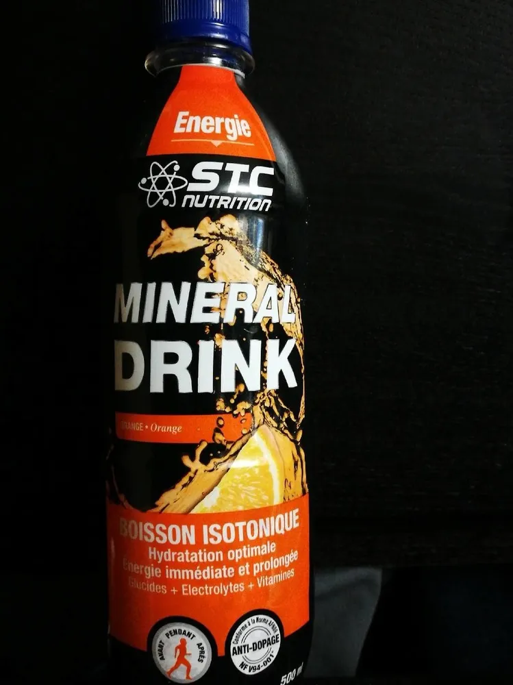 STC Nutrition Mineral Drink énergie, Gout Orange - Bouteille