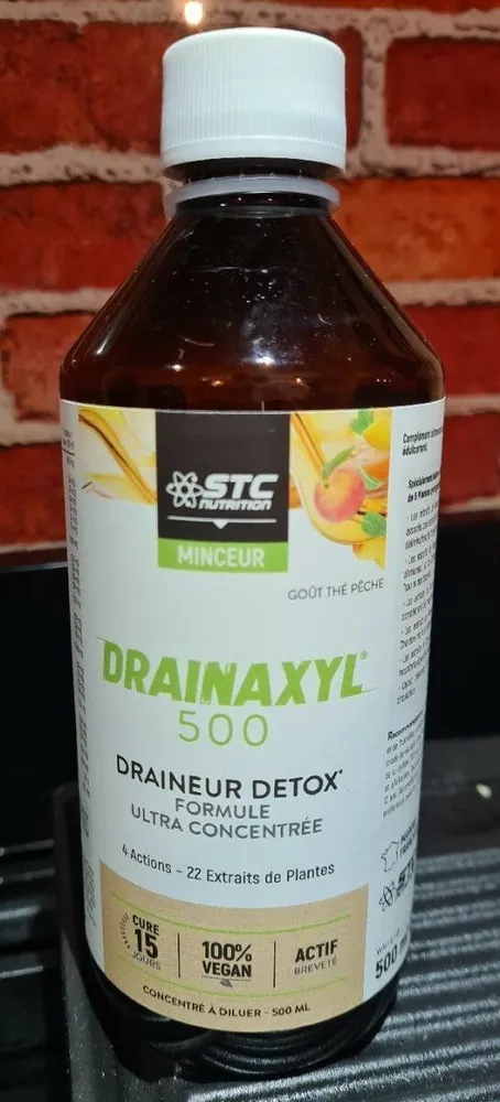 Drainaxyl 500 Thé Pêche - 500ML - STC Nutrition
