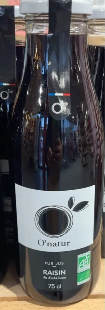 Pur jus bio raisin Lot et Garonne