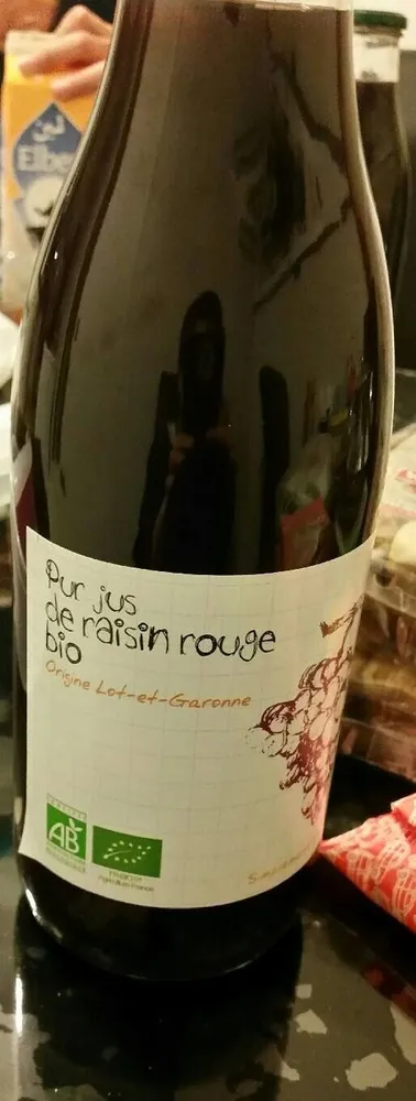 pur jus raisin rouge